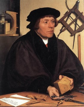 Hans Holbein the Younger Painting - Portrait of Nikolaus Kratzer Renaissance Hans Holbein the Younger